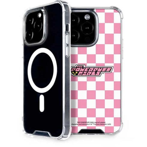 Cartoon Network Powerpuff Girls Checkered iPhone 15 Pro MagSafe Case