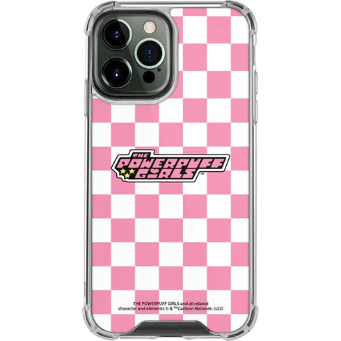 Cartoon Network Powerpuff Girls Checkered iPhone 15 Pro Max Clear Case
