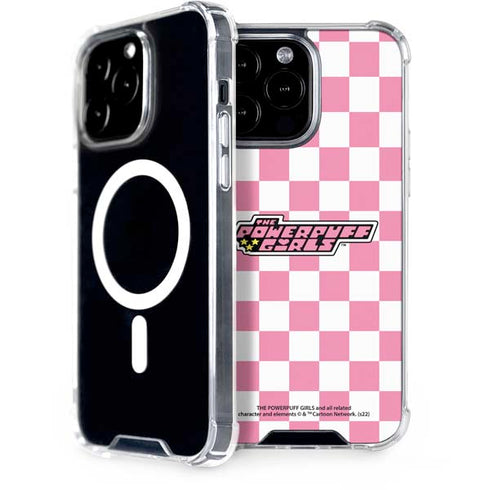 Cartoon Network Powerpuff Girls Checkered iPhone 15 Pro Max MagSafe Case