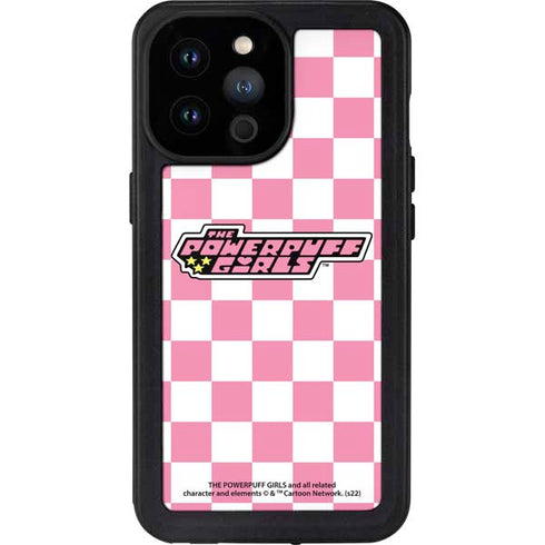 Cartoon Network Powerpuff Girls Checkered iPhone 14 Pro Max Waterproof Case
