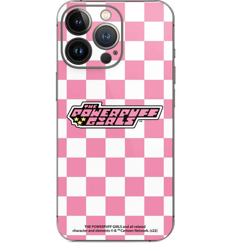 Cartoon Network Powerpuff Girls Checkered iPhone 14 Pro Skin