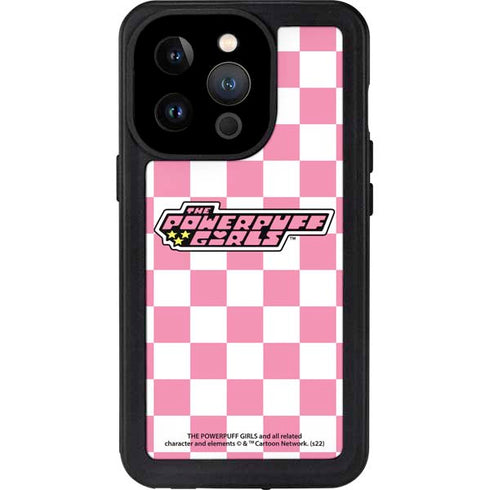 Cartoon Network Powerpuff Girls Checkered iPhone 14 Pro Waterproof Case