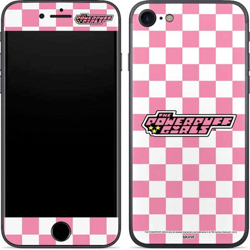 Cartoon Network Powerpuff Girls Checkered iPhone 8 Skin