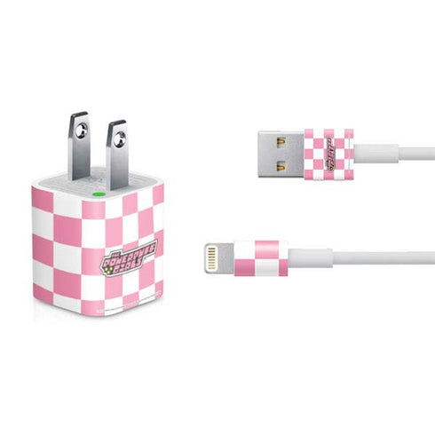 Cartoon Network Powerpuff Girls Checkered iPhone Charger (5W USB) Skin