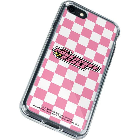 Cartoon Network Powerpuff Girls Checkered iPhone SE (2nd & 3rd Gen) Clear Case