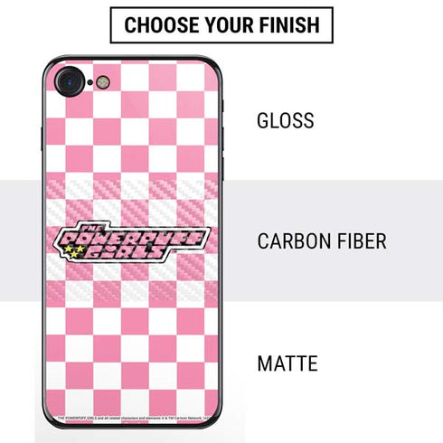 Cartoon Network Powerpuff Girls Checkered iPhone SE (2nd & 3rd Gen) Skin
