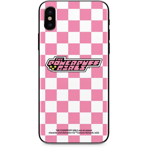 Cartoon Network Powerpuff Girls Checkered iPhone X Skin