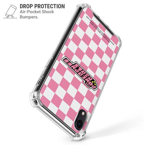 Cartoon Network Powerpuff Girls Checkered iPhone XR Clear Case