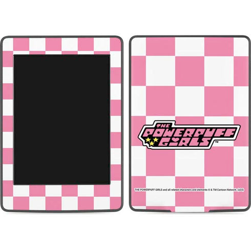 Cartoon Network Powerpuff Girls Checkered Amazon Kindle Skin