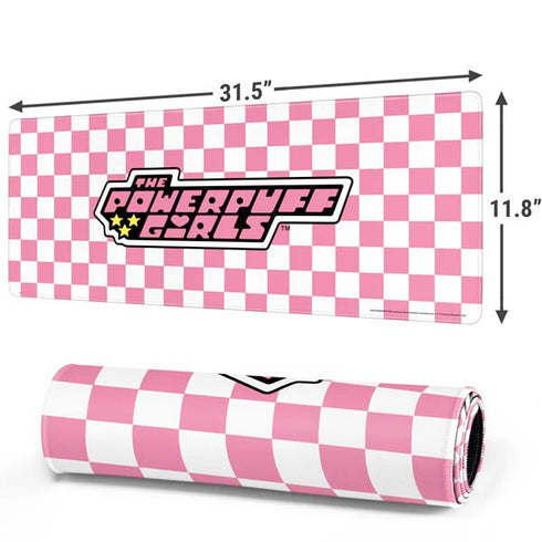 Cartoon Network Powerpuff Girls Checkered Gaming Mouse Pad