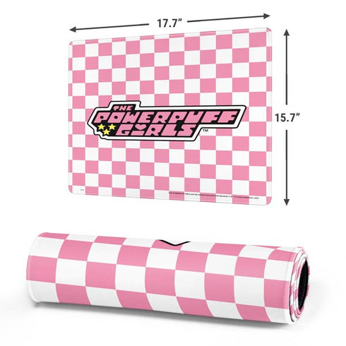 Cartoon Network Powerpuff Girls Checkered Gaming Mouse Pad