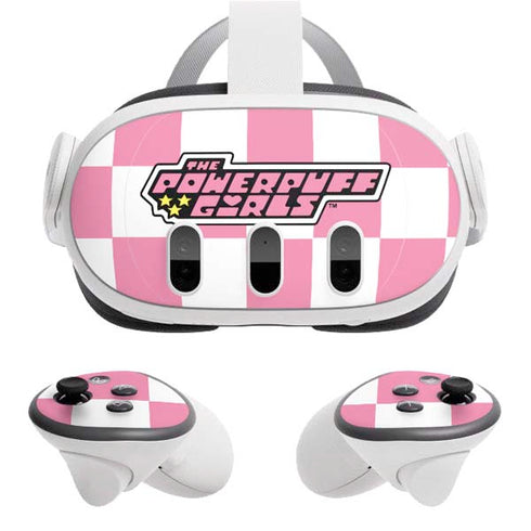 Cartoon Network Powerpuff Girls Checkered Meta Quest 3 Skin