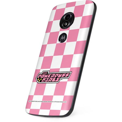Cartoon Network Powerpuff Girls Checkered Moto E5 Play Skin