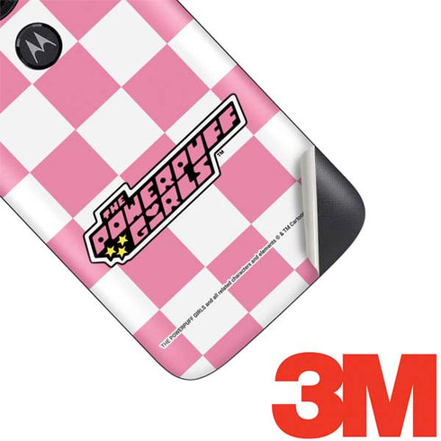 Cartoon Network Powerpuff Girls Checkered Moto E5 Play Skin