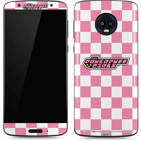 Cartoon Network Powerpuff Girls Checkered Moto G6 Skin
