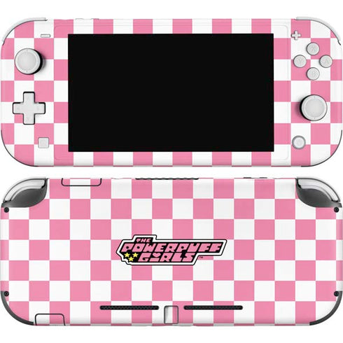 Cartoon Network Powerpuff Girls Checkered Nintendo Switch Lite Skin