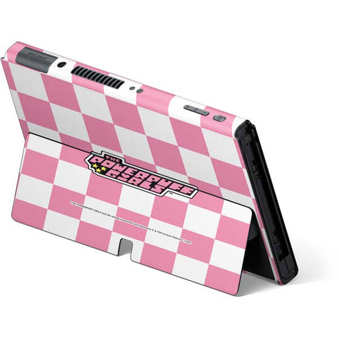 Cartoon Network Powerpuff Girls Checkered Nintendo Switch OLED (2021) Skin