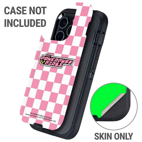 Cartoon Network Powerpuff Girls Checkered Otterbox Defender iPhone Skin