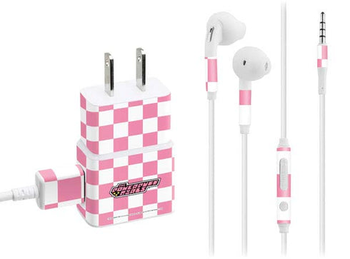 Cartoon Network Powerpuff Girls Checkered Phone Charger Skin