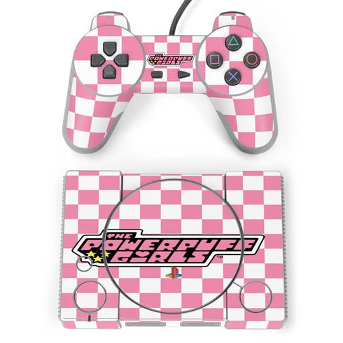 Cartoon Network Powerpuff Girls Checkered PlayStation Classic Bundle Skin
