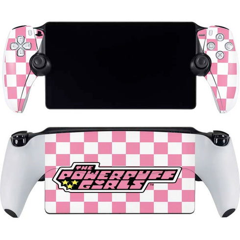 Cartoon Network Powerpuff Girls Checkered PlayStation Portal Remote Player Skin
