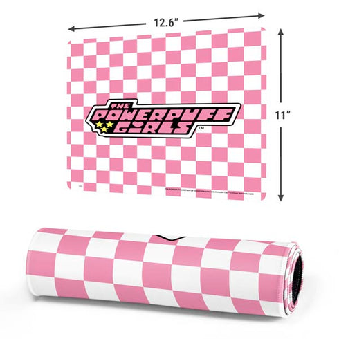 Cartoon Network Powerpuff Girls Checkered Gaming Mouse Pad