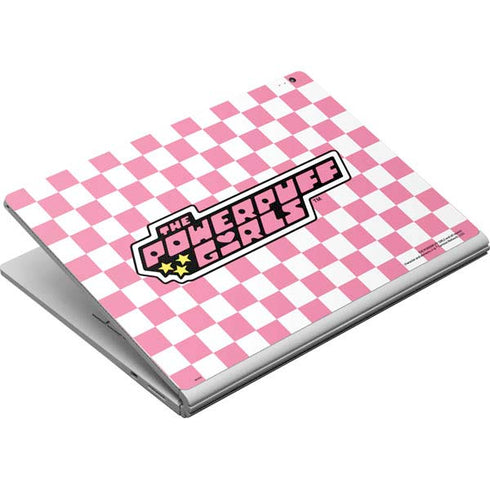 Cartoon Network Powerpuff Girls Checkered Surface Book Skin