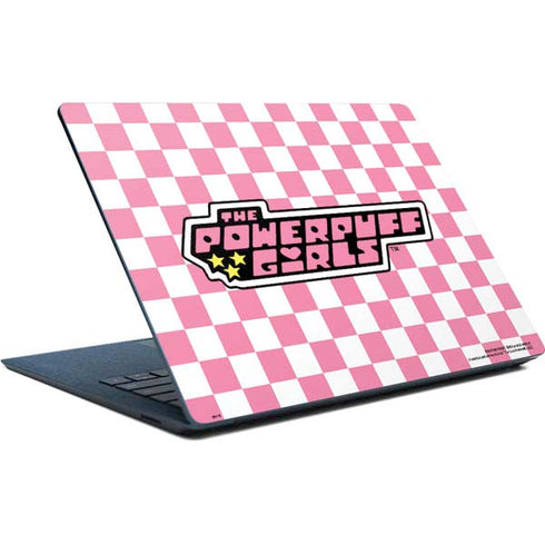 Cartoon Network Powerpuff Girls Checkered Surface Laptop Skin