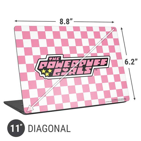 Cartoon Network Powerpuff Girls Checkered Universal Laptop 11in (8.8 x 6.2in) Skin