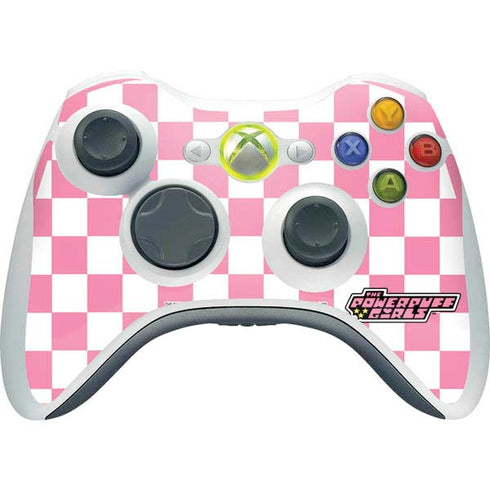 Cartoon Network Powerpuff Girls Checkered Xbox 360 Wireless Controller Skin