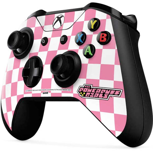 Cartoon Network Powerpuff Girls Checkered Xbox One X Controller Skin