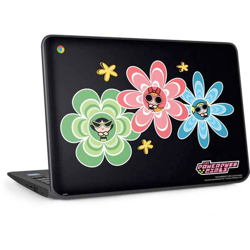 Cartoon Network Powerpuff Girls Flowers HP Chromebook Skin