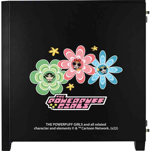 Cartoon Network Powerpuff Girls Flowers Corsair 4000D Tempered Glass Mid-Tower ATX Case Skin
