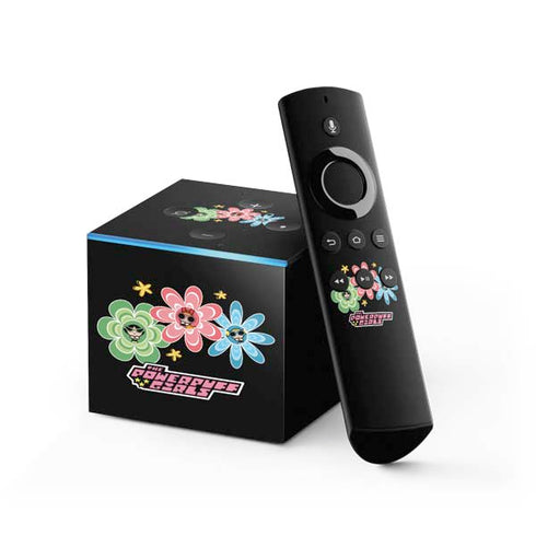 Cartoon Network Powerpuff Girls Flowers Fire TV Cube Skin