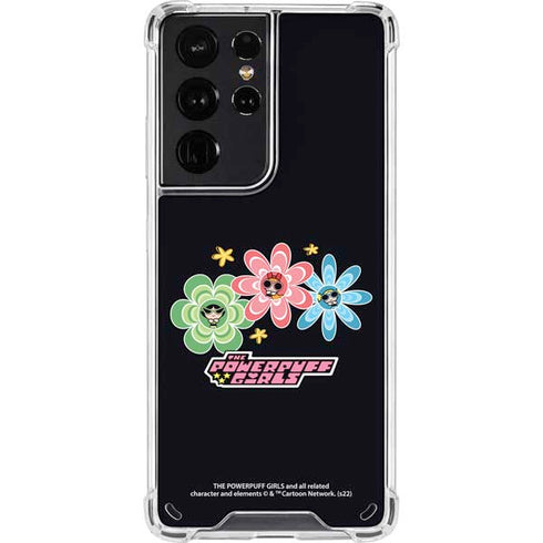 Cartoon Network Powerpuff Girls Flowers Galaxy S21 Ultra 5G Clear Case