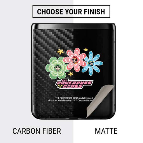 Cartoon Network Powerpuff Girls Flowers Galaxy Z Flip Skin