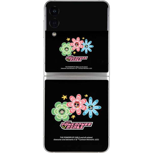 Cartoon Network Powerpuff Girls Flowers Galaxy Z Flip4 5G Skin