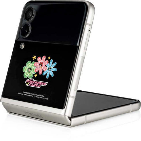 Cartoon Network Powerpuff Girls Flowers Galaxy Z Flip4 5G Skin