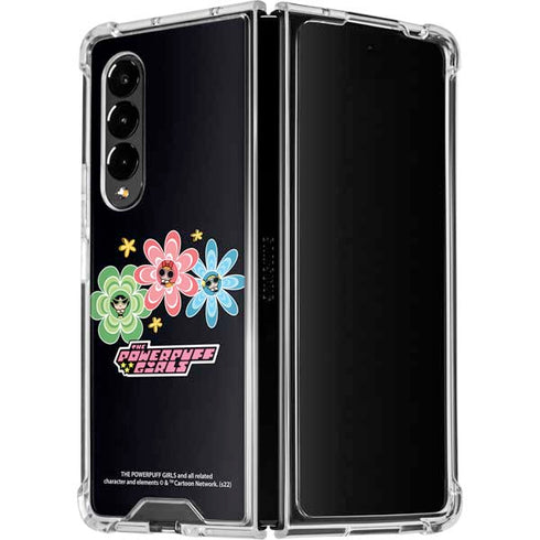 Cartoon Network Powerpuff Girls Flowers Galaxy Z Fold4 5G Clear Case