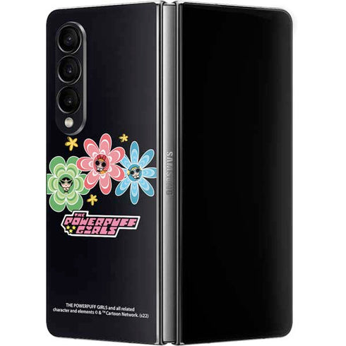Cartoon Network Powerpuff Girls Flowers Galaxy Z Fold4 5G Skin
