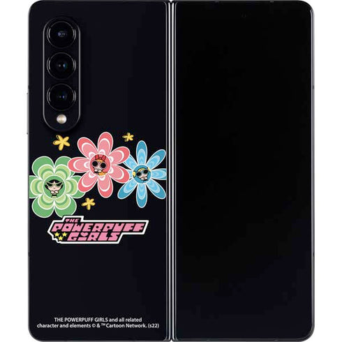 Cartoon Network Powerpuff Girls Flowers Galaxy Z Fold4 5G Skin