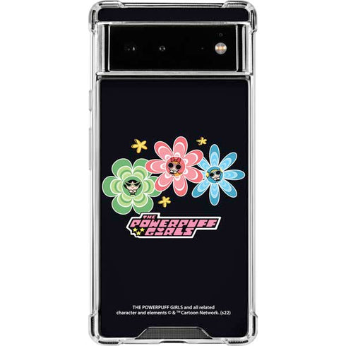 Cartoon Network Powerpuff Girls Flowers Google Pixel 6 Clear Case