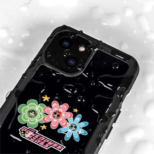 Cartoon Network Powerpuff Girls Flowers iPhone 15 Plus Waterproof Case