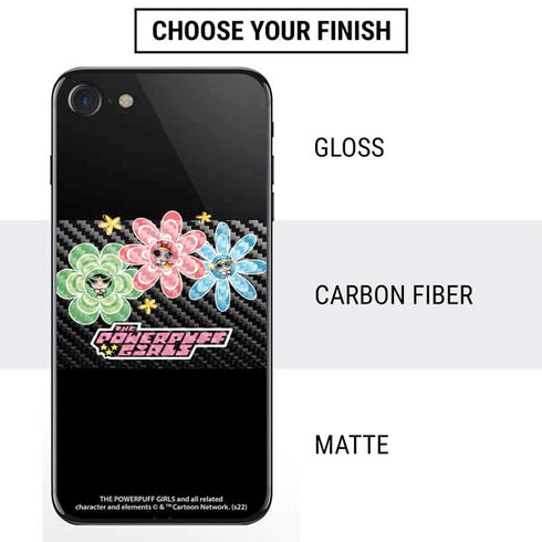 Cartoon Network Powerpuff Girls Flowers iPhone SE (2nd & 3rd Gen) Skin