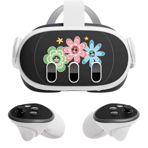 Cartoon Network Powerpuff Girls Flowers Meta Quest 3 Skin