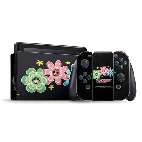 Cartoon Network Powerpuff Girls Flowers Nintendo Switch Bundle Skin