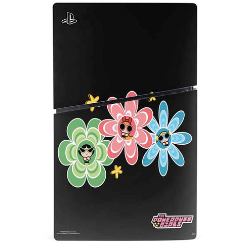 Cartoon Network Powerpuff Girls Flowers PS5 Slim Digital Edition Bundle Skin