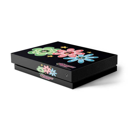 Cartoon Network Powerpuff Girls Flowers Xbox One X Console Skin