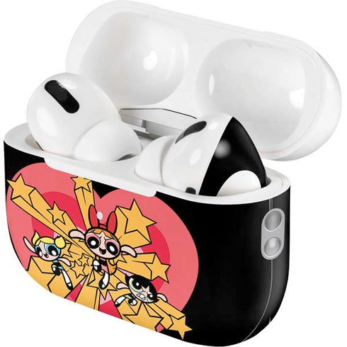 Cartoon Network Powerpuff Girls Gold Stars AirPods Pro 2nd Gen Skin