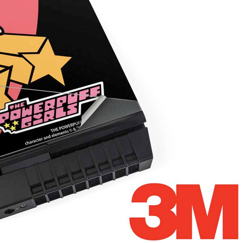 Cartoon Network Powerpuff Girls Gold Stars Dell Alienware Skin